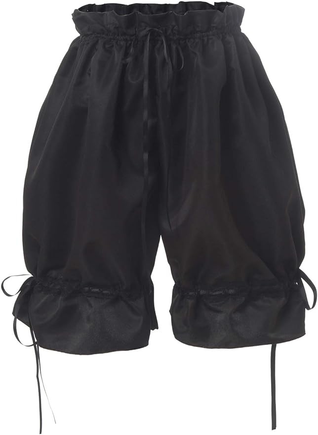 Nuoqi Womens Lolita Bloomers Maid Ruffle Pumpkin Pants Shorts