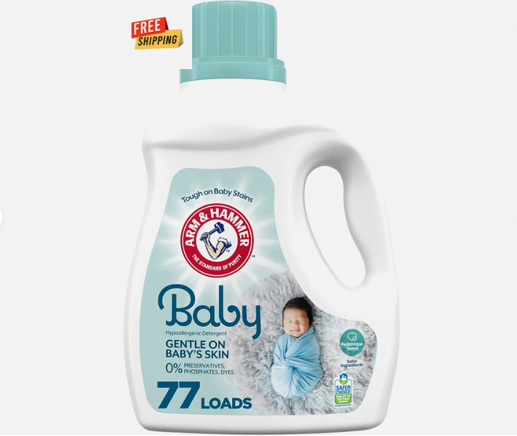 Arm & Hammer Baby Liquid Laundry Detergent - 100.5 fl oz - 77 Loads